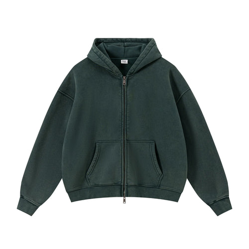 BASICS WASHED ZIPPER
